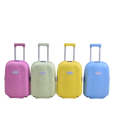 BUBULE 17" Rolling Hard Case Travel Trolley Bags Kids Luggage