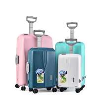 BUBULE Fashion 25" Practical PP Blue Travel 4 Piece Trolley Luggage Sets Bagage