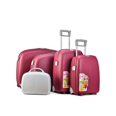 BUBULE Wear Resistant 14" 18" 22" 27" 31" Chinese PP Luggage Travel Suitcase Sets