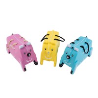 BUBULE Popular Design 4 Wheels PP Dog Kids Rolling Suitcase Luggage Bag